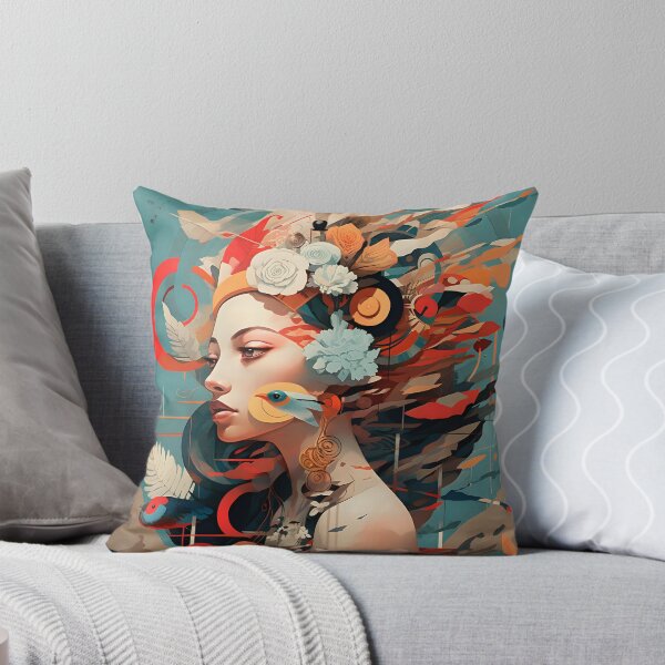 Item preview, Artistic Harmony: The Fusion of Styles in a Female Portrait designed and sold by InsaneLEDP.