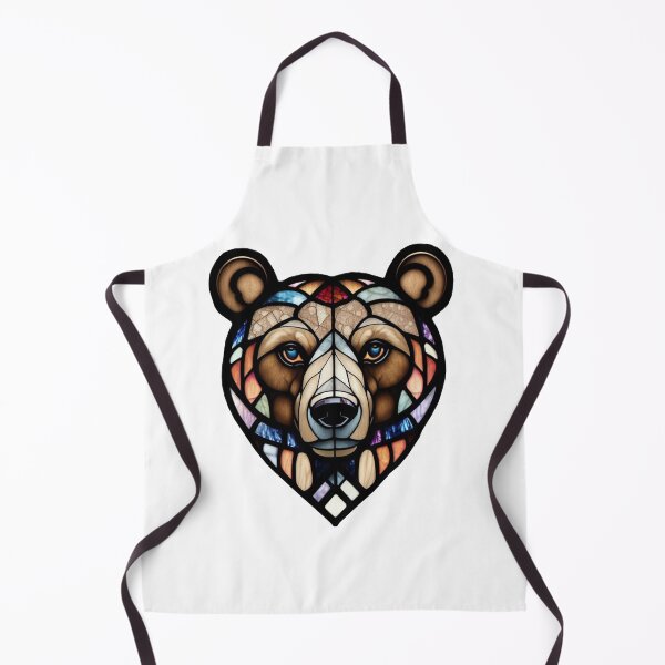 Item preview, Stained Glass Bear Head No Background designed and sold by DBSR-LLC.