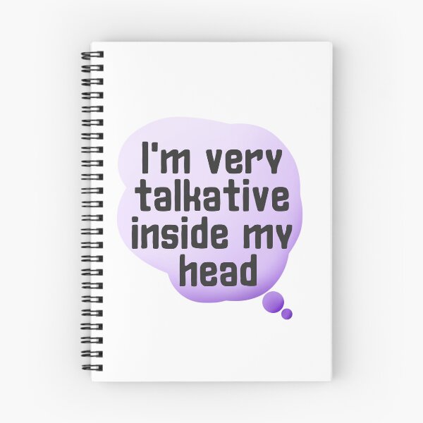 Item preview, I'm very talkative inside my head sticker by DozyJov  designed and sold by DozyJov.