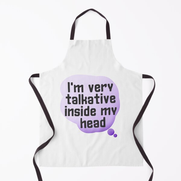 Item preview, I'm very talkative inside my head sticker by DozyJov designed and sold by DozyJov.