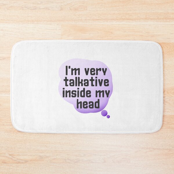 Item preview, I'm very talkative inside my head sticker by DozyJov  designed and sold by DozyJov.