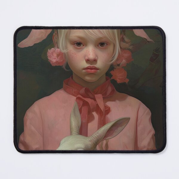 Item preview, Surreal Portrait Girl with Rabbit designed and sold by NBazilenco.