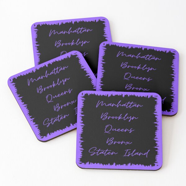 Item preview, NYC Skyline Aesthetic With 5 Boroughs - Purple designed and sold by PunjabanJatti.
