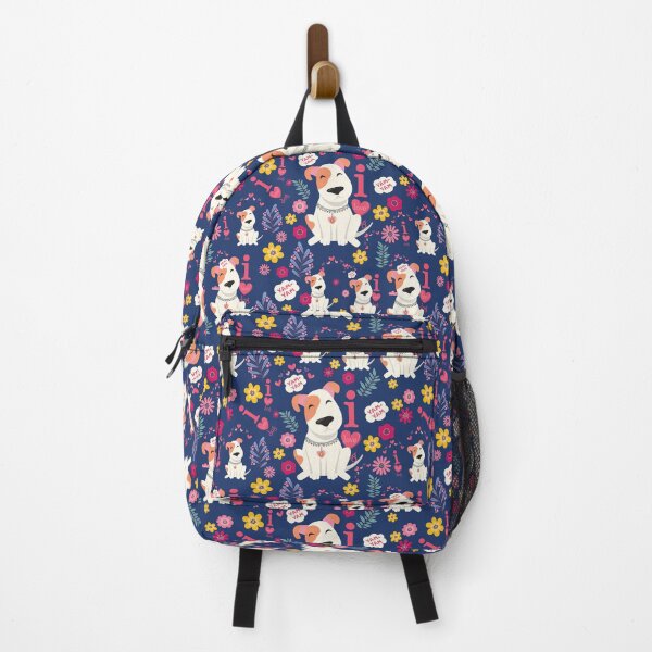 Item preview, Dog # I love Dog # flower # pattern designed and sold by my-dog-funny.