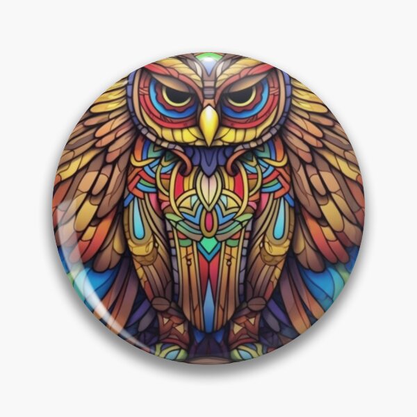 Item preview, Magical Stained Glass Owl Pattern designed and sold by Desfix.