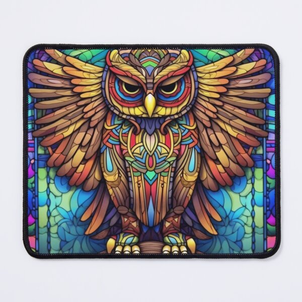 Item preview, Magical Stained Glass Owl Pattern designed and sold by Desfix.