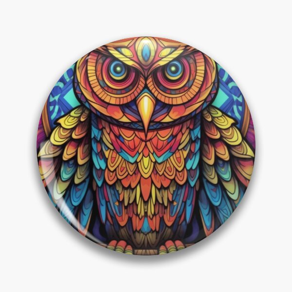 Item preview, Magical Stained Glass Owl Pattern designed and sold by Desfix.