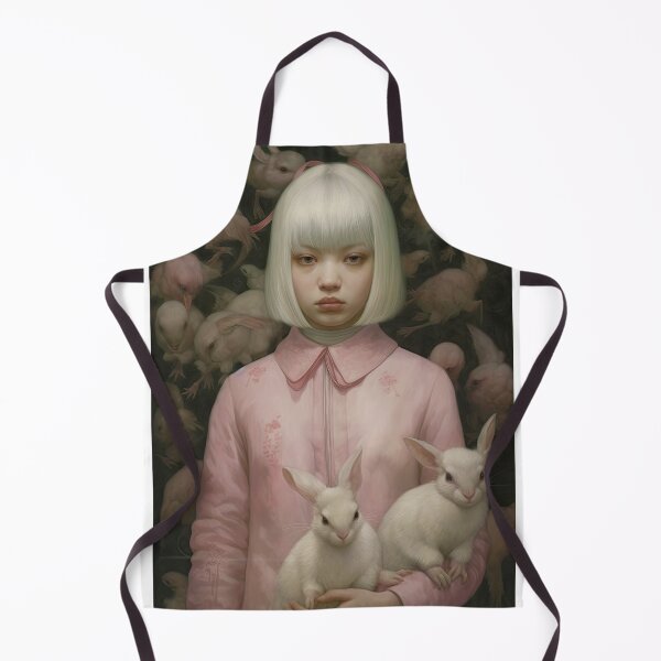 Item preview, Surreal Portrait Girl with Rabbits designed and sold by NBazilenco.