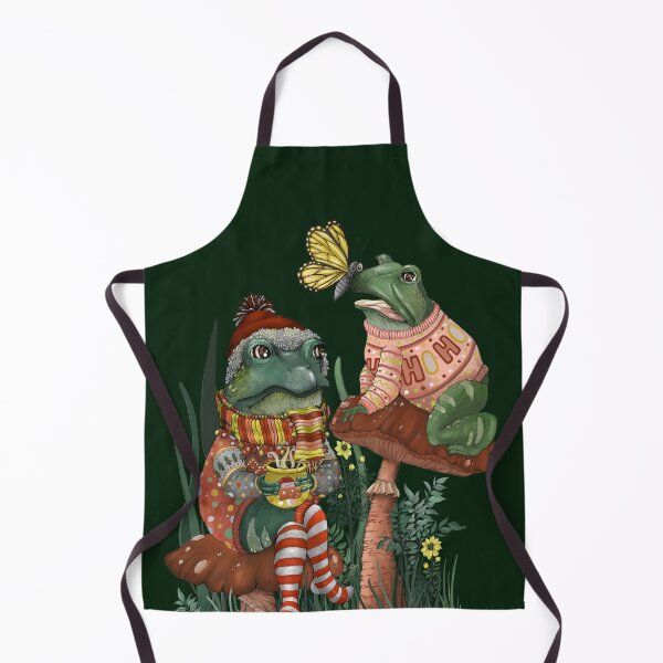 Item preview, Frog Friends Wearing Ugly Christmas Sweaters on Mushrooms designed and sold by ReaDillo.