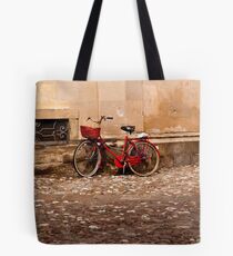 The Red Bicycle Tote Bag