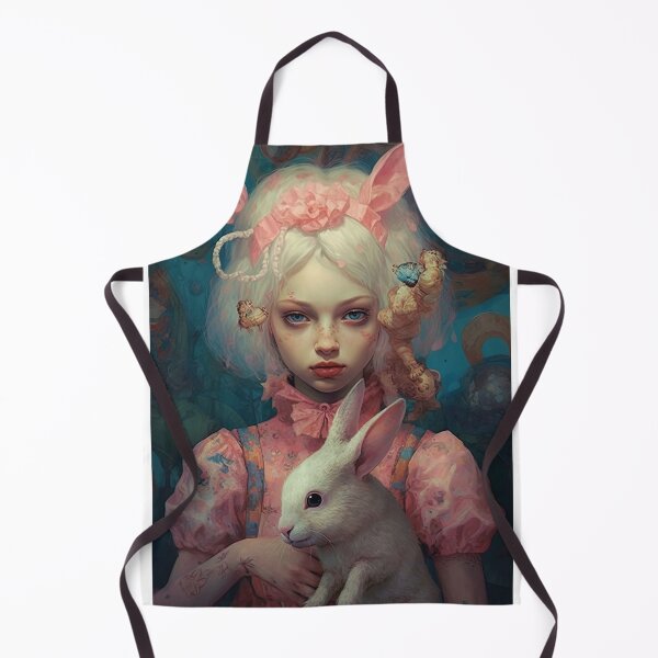 Item preview, Surreal Portrait Girl with Rabbit designed and sold by NBazilenco.