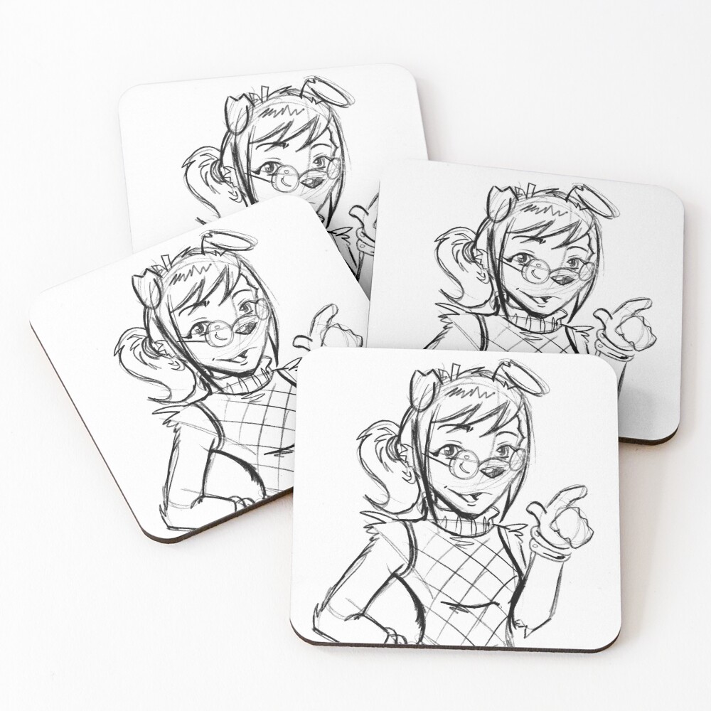 Item preview, Coasters (Set of 4) designed and sold by cgsketchbook.