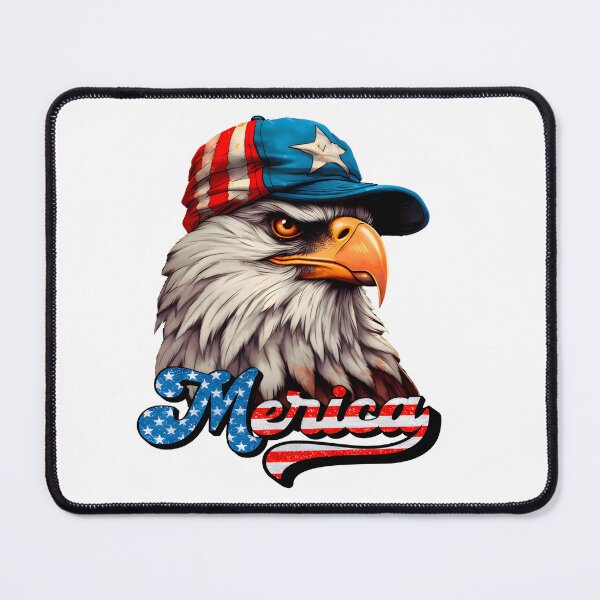 Item preview, Merica USA Flag Patriotic 4th of July Bald Eagle designed and sold by Oleh Mykhailenko.