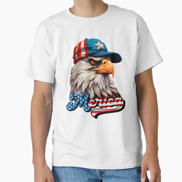 Item preview, Merica USA Flag Patriotic 4th of July Bald Eagle designed and sold by Oleh Mykhailenko.