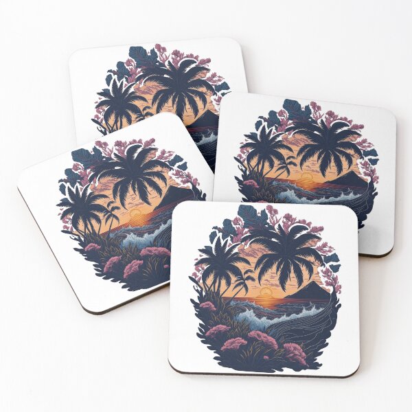 Item preview, Tropical sunset designed and sold by ArtCraftLab.