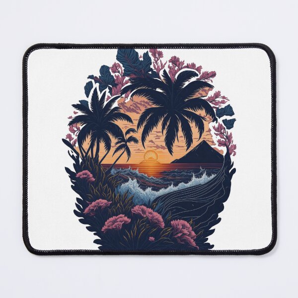Item preview, Tropical sunset designed and sold by ArtCraftLab.