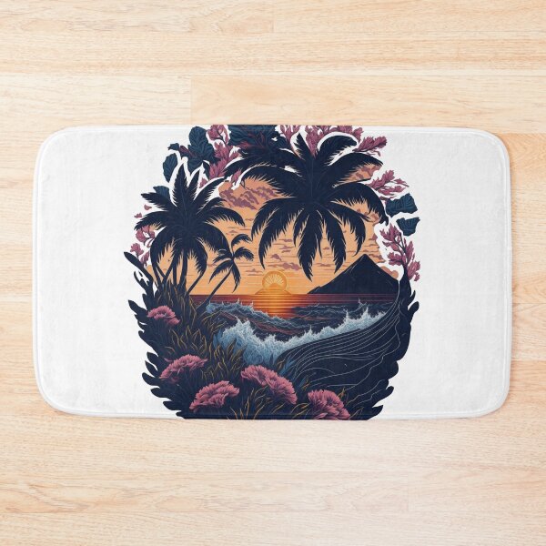 Item preview, Tropical sunset designed and sold by ArtCraftLab.