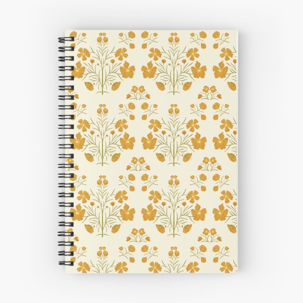 Item preview, Whimsical Budding Buttercup Florals on neutral background designed and sold by maddydoodlesoup.