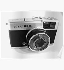 Olympus Trip 35 Classic Camera Early Model Poster