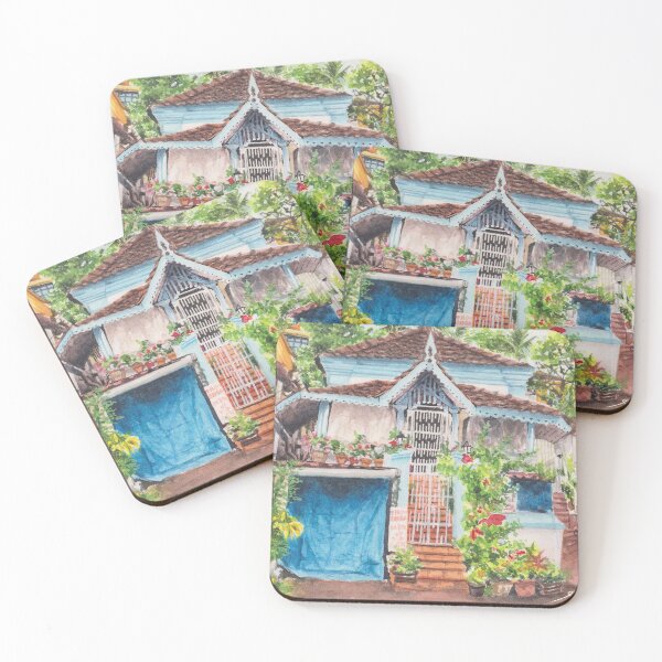 Item preview, Park lodge Fontainhas  designed and sold by SiaIllustrates.
