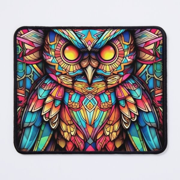 Item preview, Magical Stained Glass Owl Pattern designed and sold by Desfix.