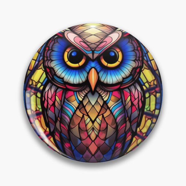 Item preview, Magical Stained Glass Owl Pattern designed and sold by Desfix.