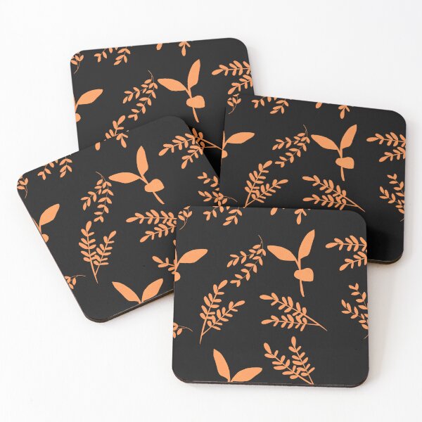 Item preview, Small Plants Leaves Pattern Orange designed and sold by Cactus202.