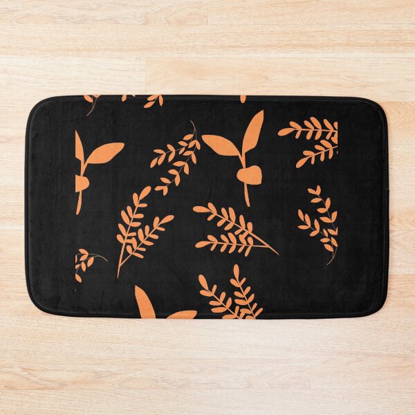Item preview, Small Plants Leaves Pattern Orange designed and sold by Cactus202.
