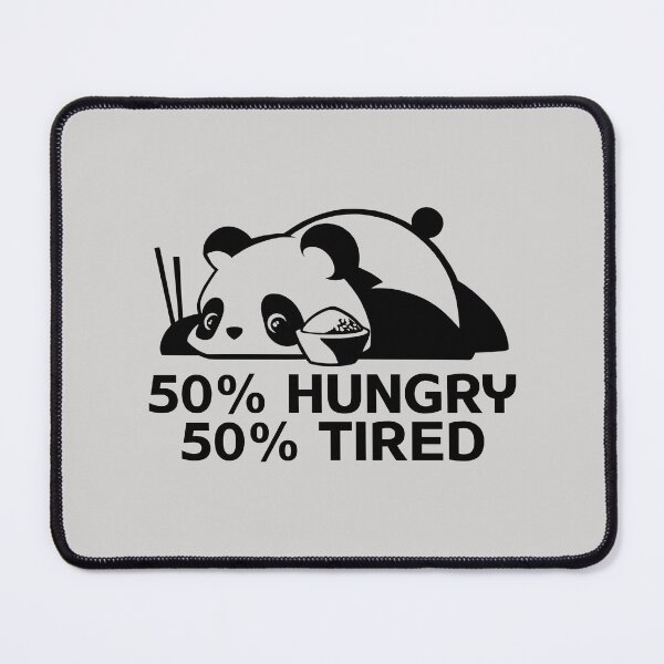Item preview, Panda bear with noodles / 50% hungry 50% tired designed and sold by portrait4you.