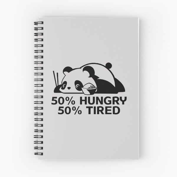 Item preview, Panda bear with noodles / 50% hungry 50% tired designed and sold by portrait4you.