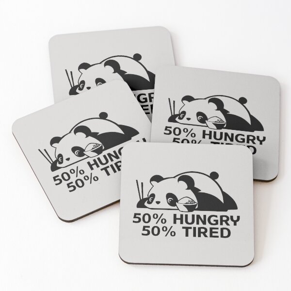 Item preview, Panda bear with noodles / 50% hungry 50% tired designed and sold by portrait4you.