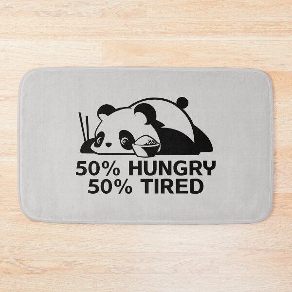 Item preview, Panda bear with noodles / 50% hungry 50% tired designed and sold by portrait4you.