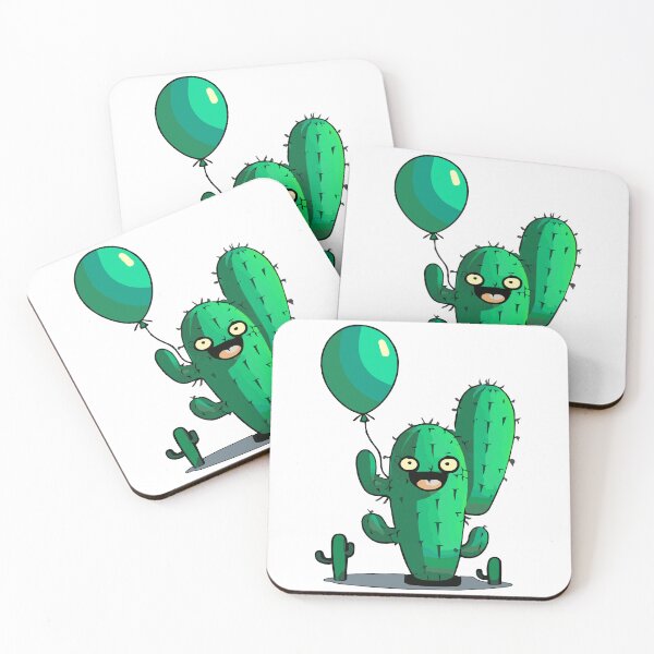 Item preview, Cactus holding a balloon designed and sold by Art Dila Studio.