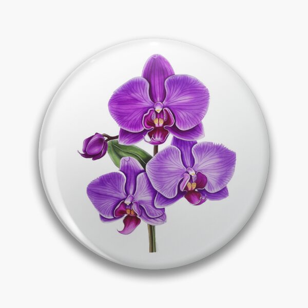 Item preview, Beautiful Purple Orchid Summer Garden Sticker Collection 001 designed and sold by PlanetArchive.