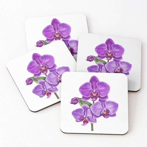 Item preview, Beautiful Purple Orchid Summer Garden Sticker Collection 001 designed and sold by PlanetArchive.