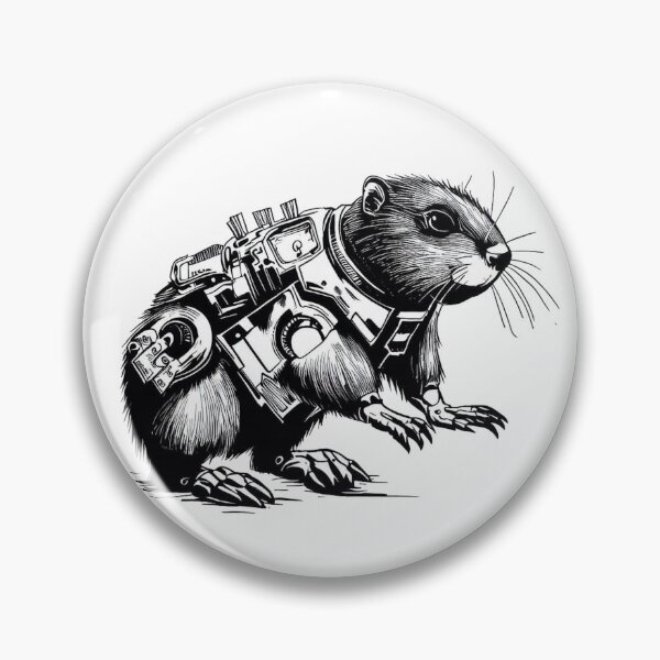 Item preview, Marmot cyborg from the future designed and sold by GroundhogMs.