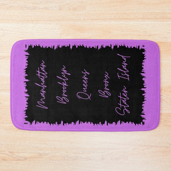 Item preview, NYC Skyline Aesthetic With 5 Boroughs - Magenta designed and sold by PunjabanJatti.