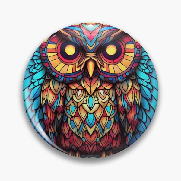 Item preview, Magical Stained Glass Owl Pattern designed and sold by Desfix.