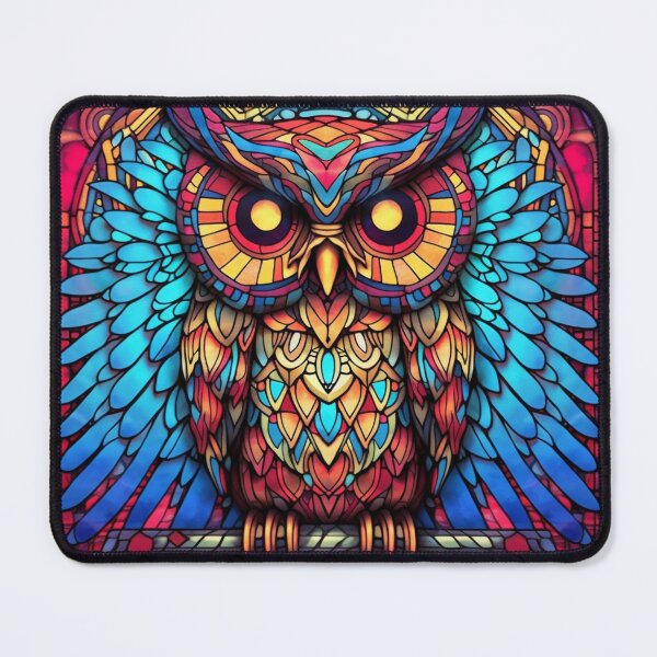 Item preview, Magical Stained Glass Owl Pattern designed and sold by Desfix.