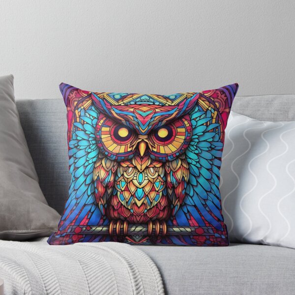 Item preview, Magical Stained Glass Owl Pattern designed and sold by Desfix.