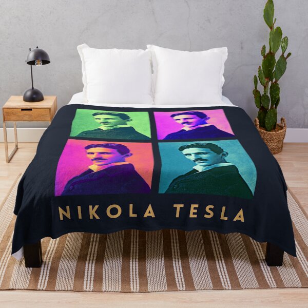 Item preview, pop Nikola Tesla portrait designed and sold by artbleed.