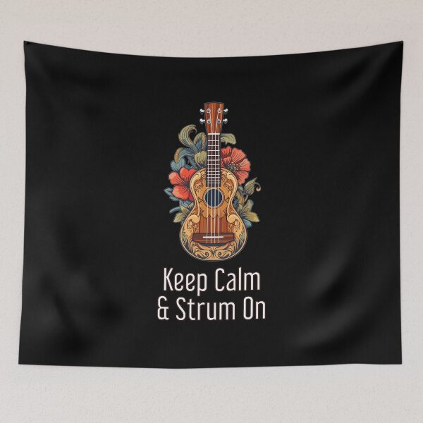 Item preview, Ukulele Keep Calm and Strum On designed and sold by the99thstudio.