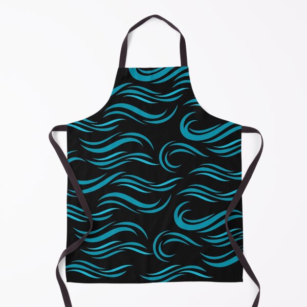 Item preview, waves pattern cyan designed and sold by Cactus202.