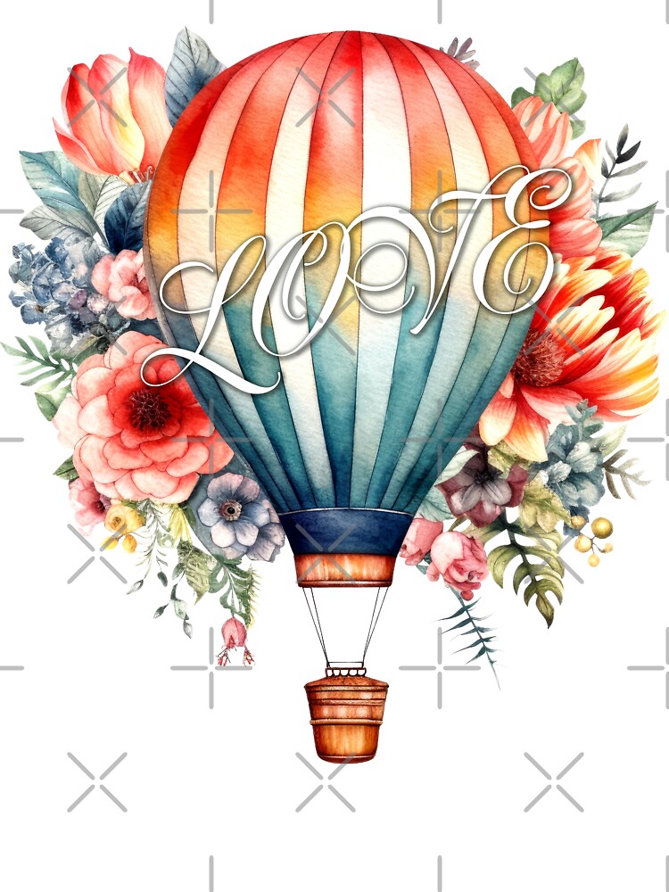 Cool Watercolor Hot Air Balloon Tee Shirts Ballooning Lover Cool Watercolor Hot Air Balloon Tee Shirts Ballooning Lover