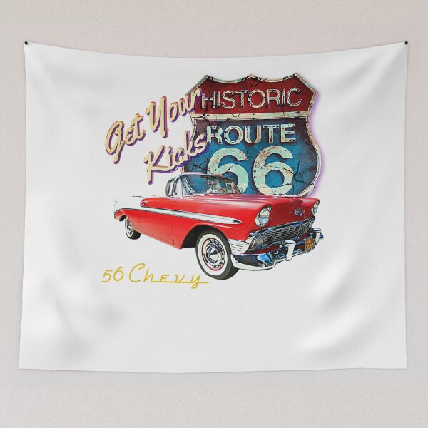 Item preview, Vintage Retro Classic Street Hot Rod: 1956 Chevy Bel Air Antique Route 66 Car designed and sold by Accessory-Call.