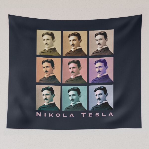 Item preview, Copy of pop Nikola Tesla portrait designed and sold by artbleed.