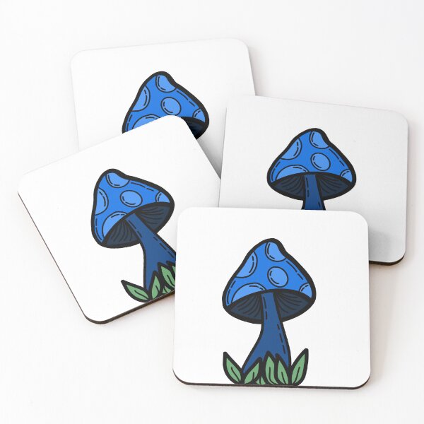 Item preview, Blue Doodle Mushroom Mushroom designed and sold by frankielolis.