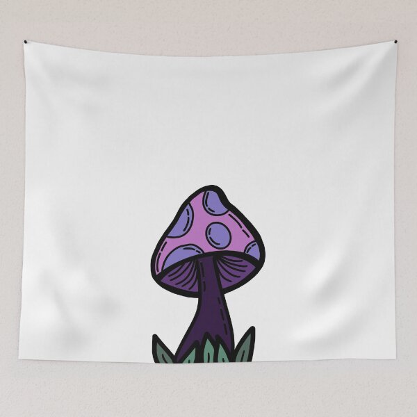 Item preview, Purple Doodle Mushroom Mushroom designed and sold by frankielolis.