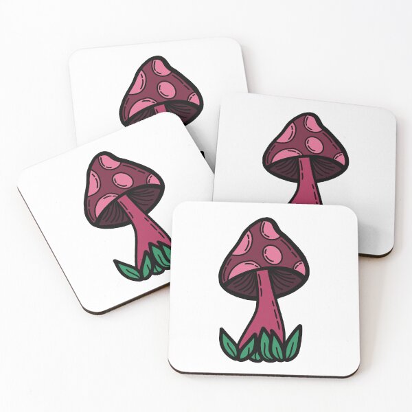 Item preview, Berry Pink Doodle Mushroom Mushroom designed and sold by frankielolis.