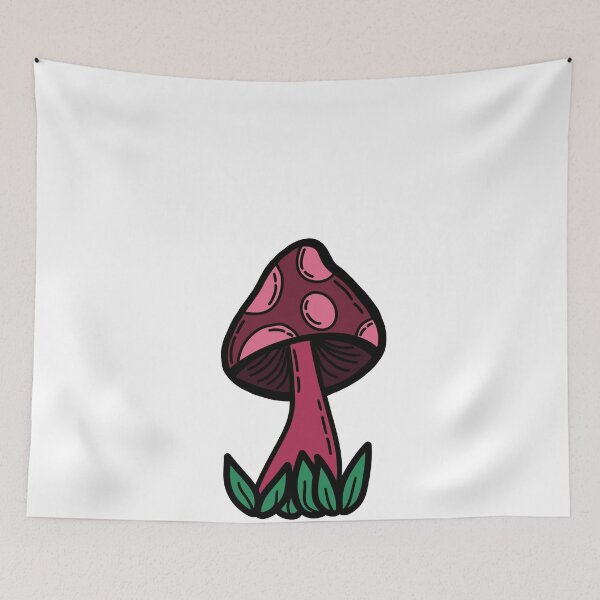 Item preview, Berry Pink Doodle Mushroom Mushroom designed and sold by frankielolis.